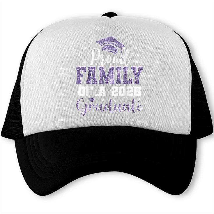 Super Proud Family Of 2026 Graduate Senior Graduation Family Trucker Cap
