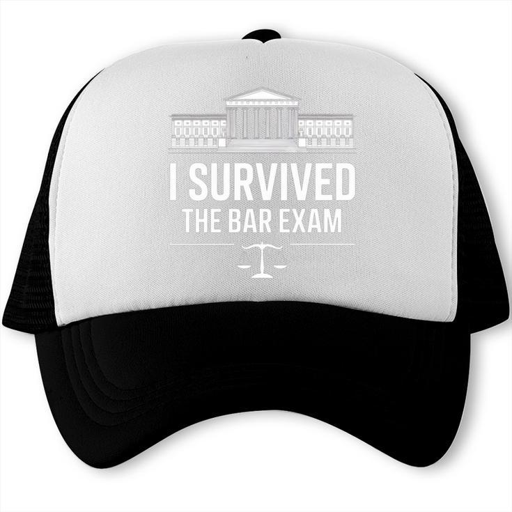I Survived The Bar Exam Law School Lawyer Graduation Trucker Cap