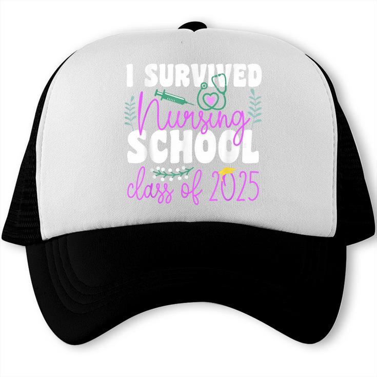I Survived Nursing School Class Of 2025 New Nurse Graduation Trucker Cap