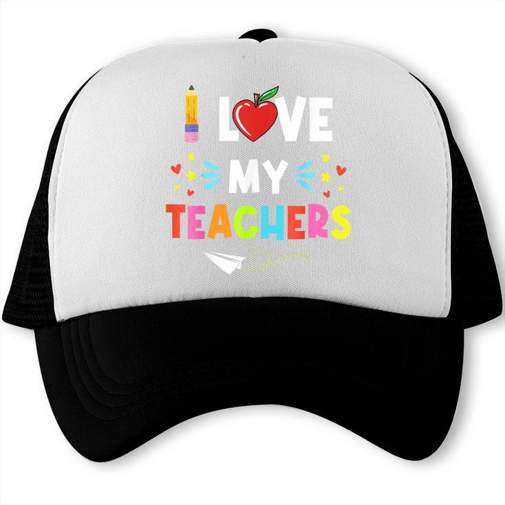 Teens Graduation I Heart My Teacher I Love My Teachers Trucker Cap