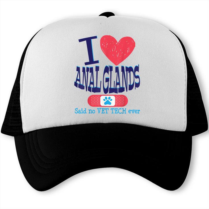 Vet Tech I Love Veterinary Technician Graduation Trucker Cap