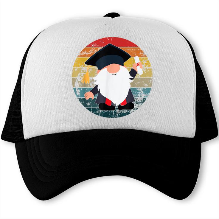 Vintage Graduation Gnome Trucker Cap
