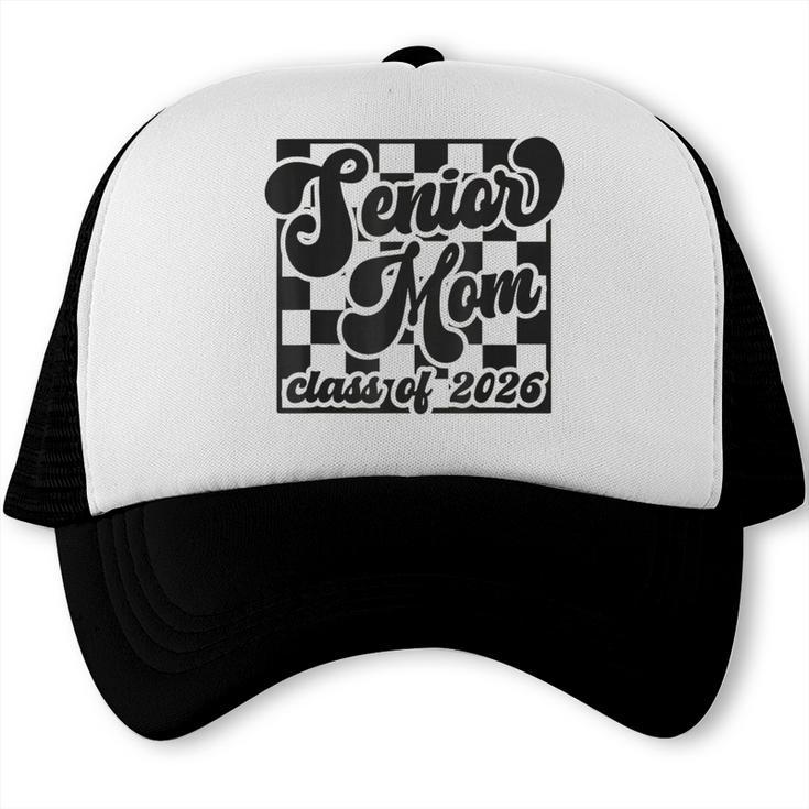 Women Senior Mom Class Of 2026 Retro Graduation Senior Mama Trucker Cap