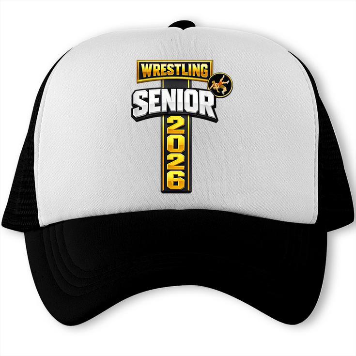 Wrestling Senior Night Senior 2026 Faith Cross Graduation Trucker Cap