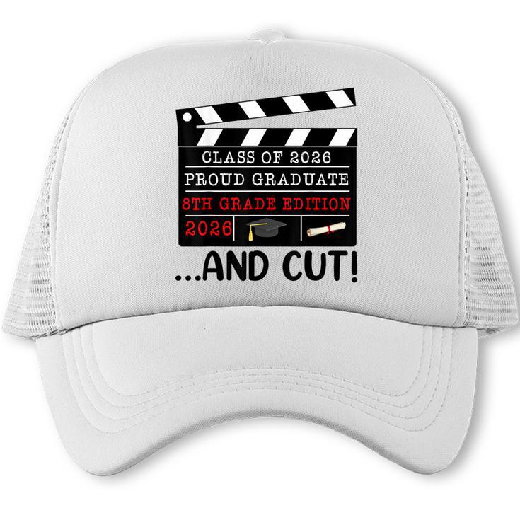 8th Grade Graduation 2026 Graduate Clapperboard Trucker Cap