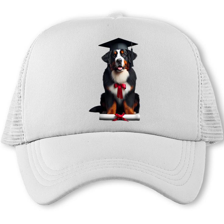 Bernese Mountain Dog Graduation Cap Graduate Training School For Men Women Girls Kids Trucker Cap