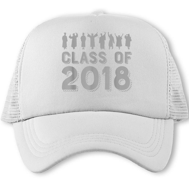 Blue & Grey Class Of 2018 Senior Graduation T Shirt Trucker Cap
