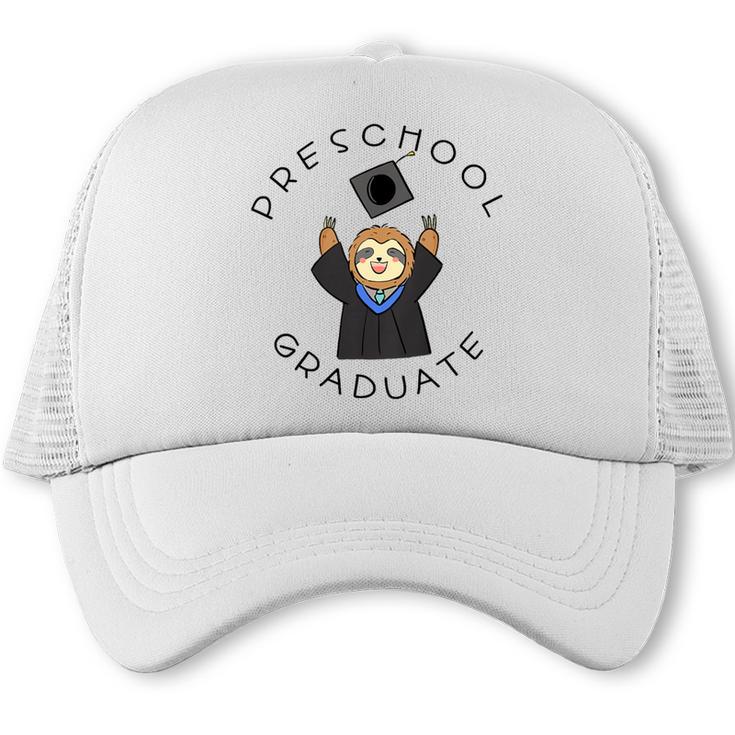 Boys Girls Preschool Graduate Sloth Graduation Cap Trucker Cap