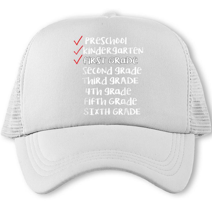 Checklist 1st Grade Class Of 2031 Shirt Graduation Trucker Cap