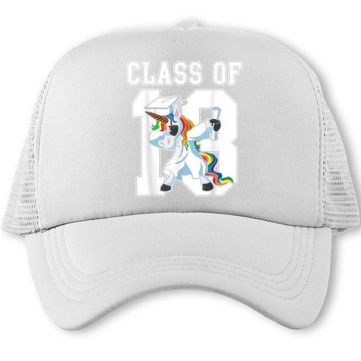 Class Of 2018 Graduation Dabbing Unicorn Trucker Cap