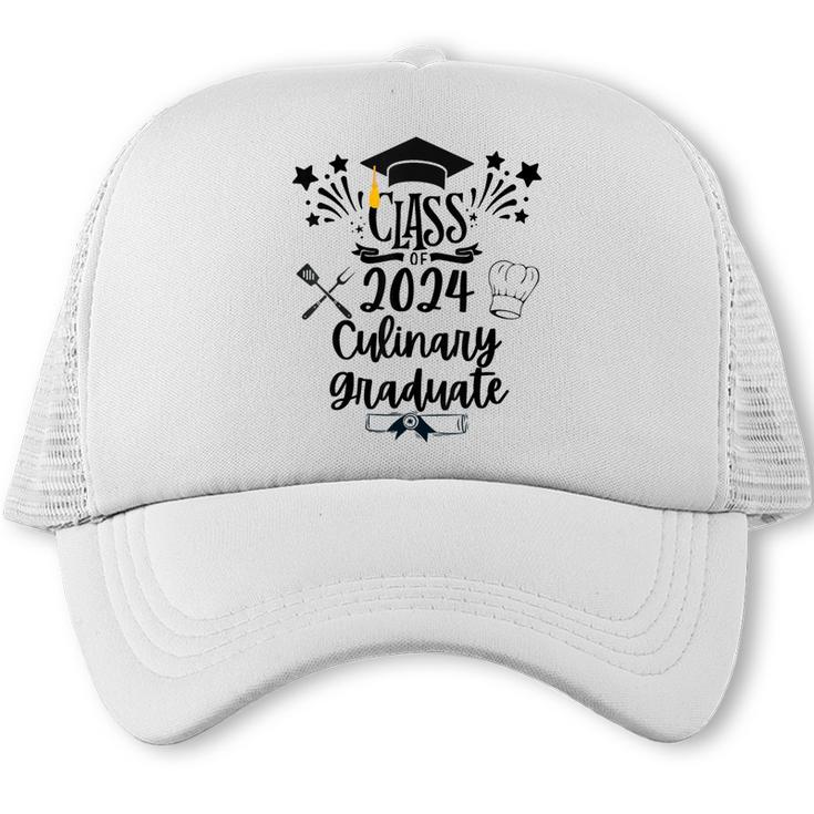 Class Of 2024 Culinary Graduate Culinary Chef Graduation Trucker Cap