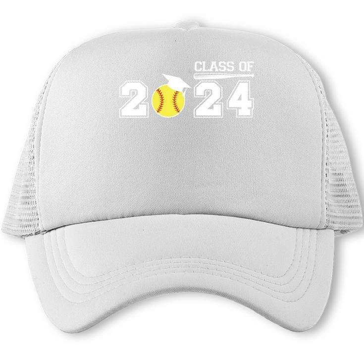 Class Of 2024 Senior Softball Player Graduation Trucker Cap
