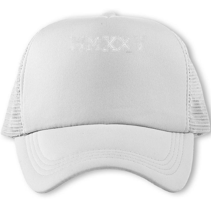 Class Of 2025 MMXXV Graduation Spirit Vintage Senior 2025 Premium Tri-Blend Trucker Cap