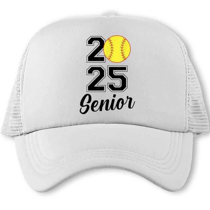 Class Of 2025 Softball Senior Graduation Graduate Women Trucker Cap