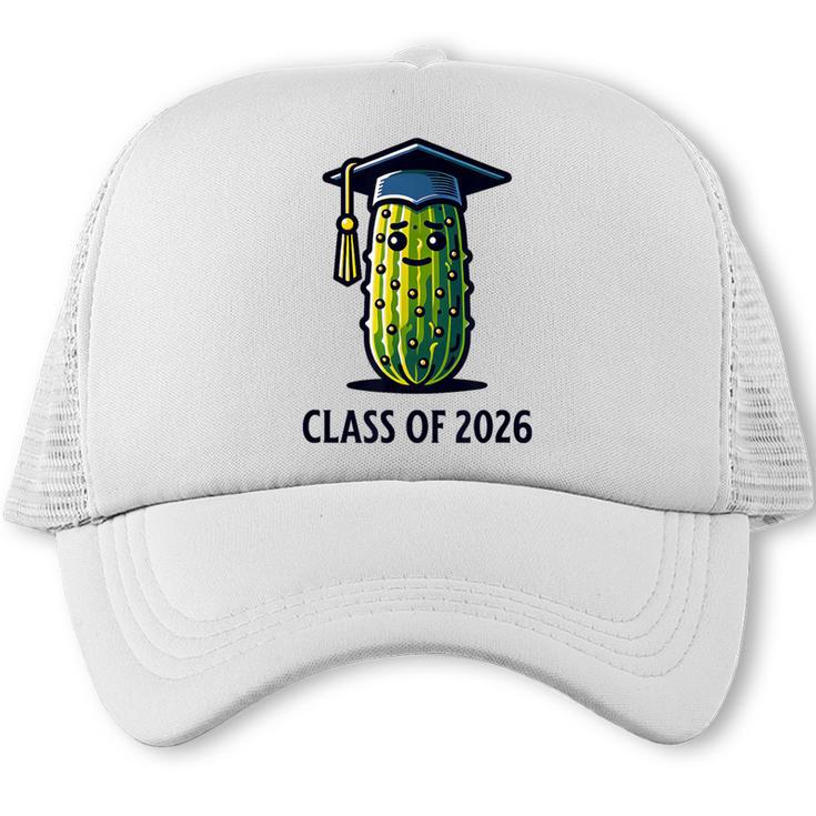 Class Of 2026 Graduation Pickle Trendy Graduate Humor Trucker Cap