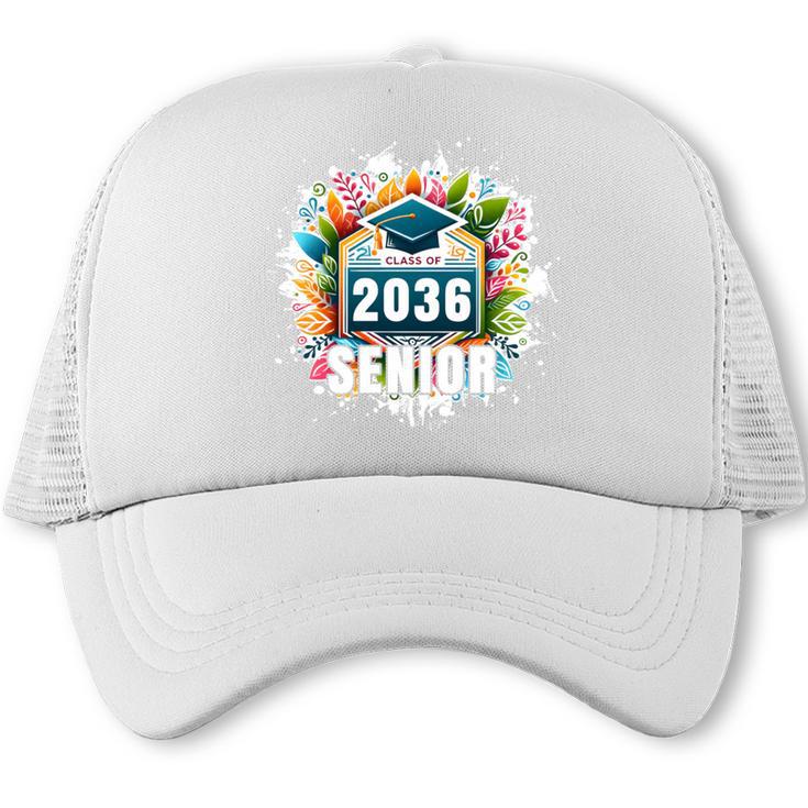 Class Of 2036 Graduation School Vintage Senior 2036 Trucker Cap