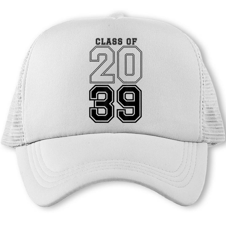 Class Of 2039 Blue Graduation Senior Student Tee Trucker Cap