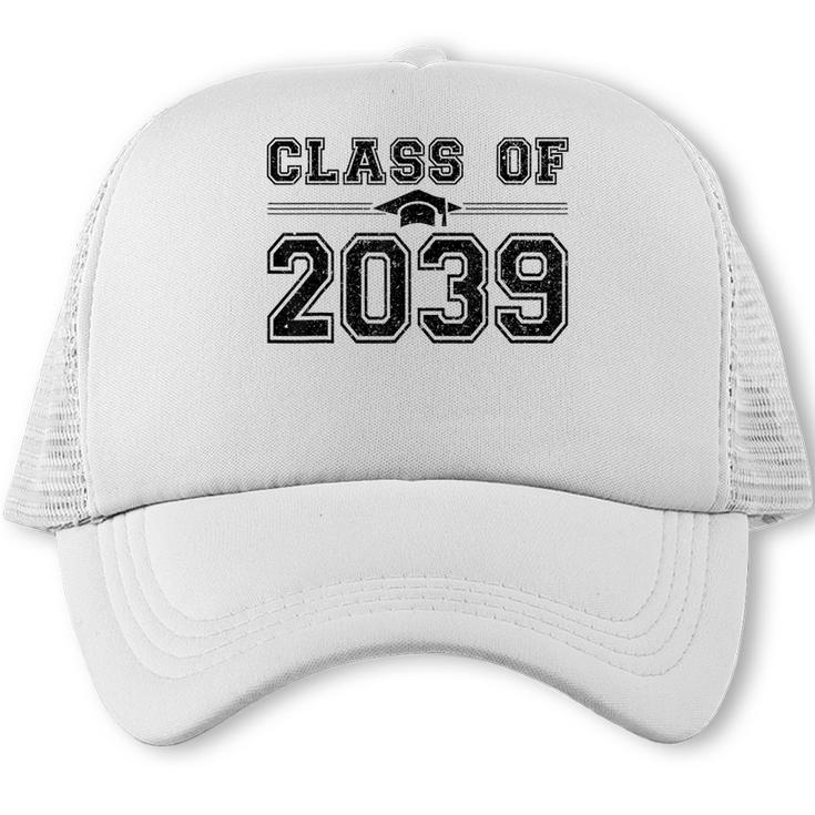 Class Of 2039 Grow With Me First Day Of School Graduation Trucker Cap