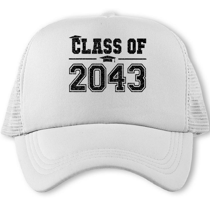Class Of 2043 Grow With Me Graduation First Day Of School Trucker Cap
