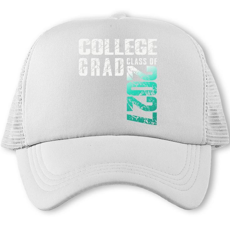 College Grad Class Of 2027 Graduation Trucker Cap