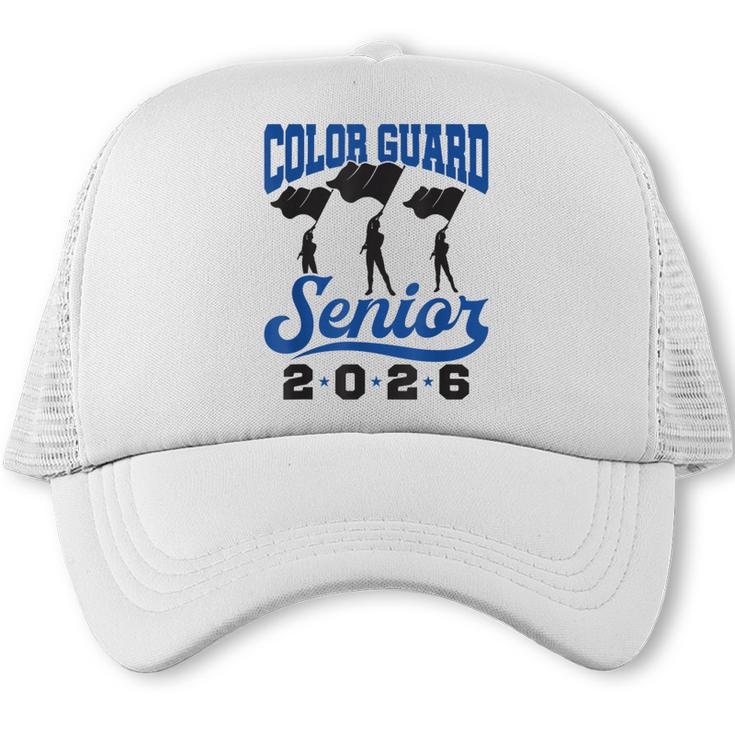 Color Guard Senior 2026 Flags Marching Band Graduation Grad Trucker Cap