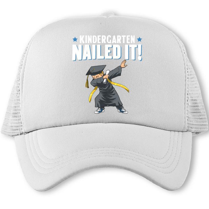 Dabbing Graduation Class Of 2025 Boy Kindergarten Nailed It Trucker Cap