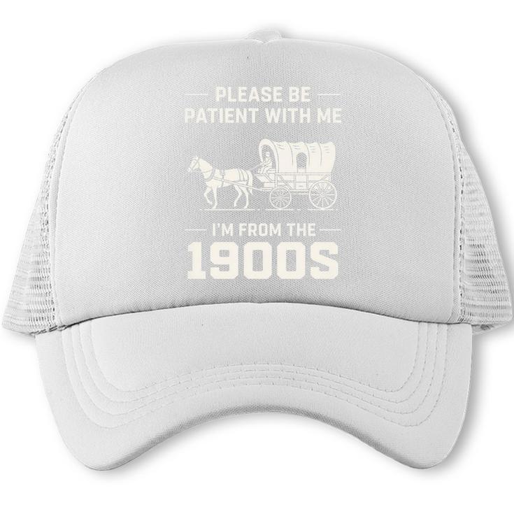 Dad Please Be Patient With Me I'm From The 1900s Vintage Premium Tri-Blend Trucker Cap