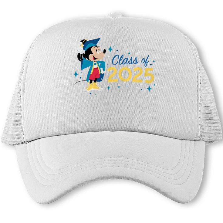 Disney Mickey Mouse Cap & Gown '25 Graduation Class Of 2025 Premium Tri-Blend Trucker Cap