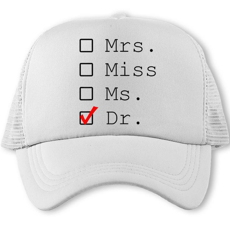 Doctor Graduation Trucker Cap