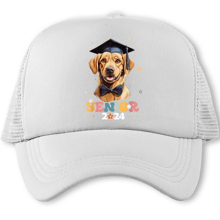 Dog Class Of 2024 Graduation Senior 2024 Men Women Girls Kids Trucker Cap