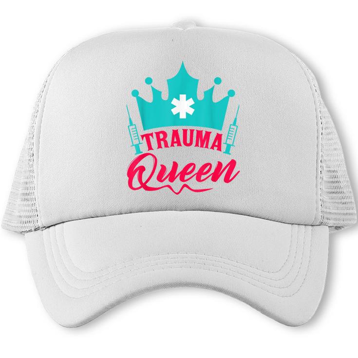 EMT Trauma Queen Paramedic Student T-Shirt Graduation Trucker Cap