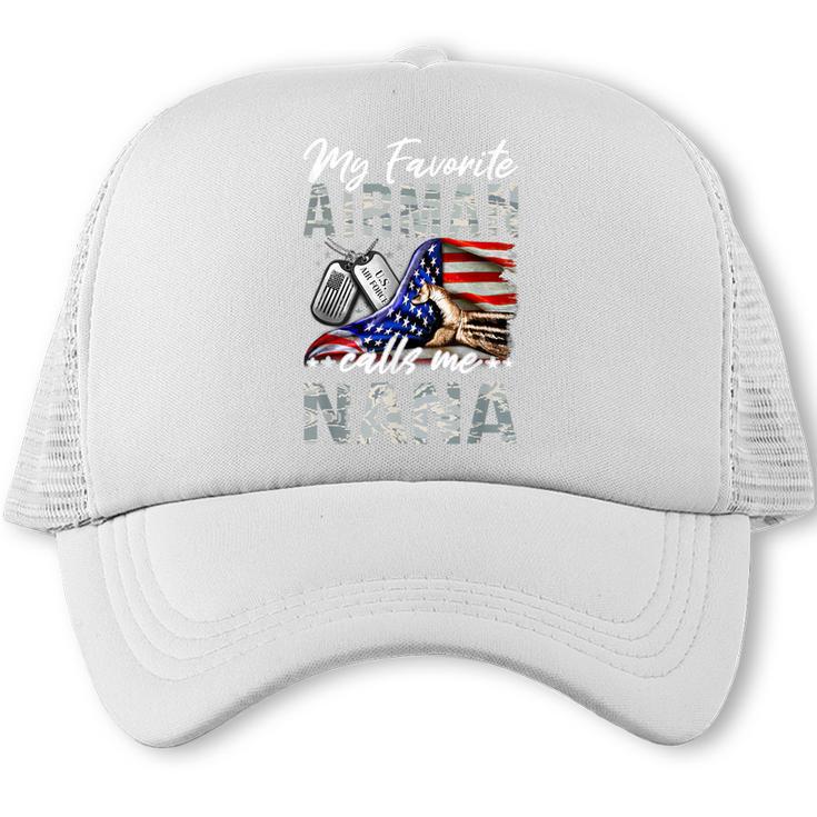 My Favorite Airman Calls Me Nana Air Force Graduation Nana Trucker Cap