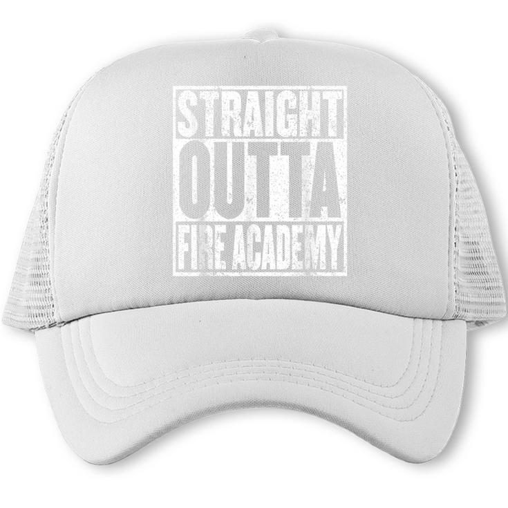 Firefighter Academy Graduation Quote Fireman School Graduate Trucker Cap