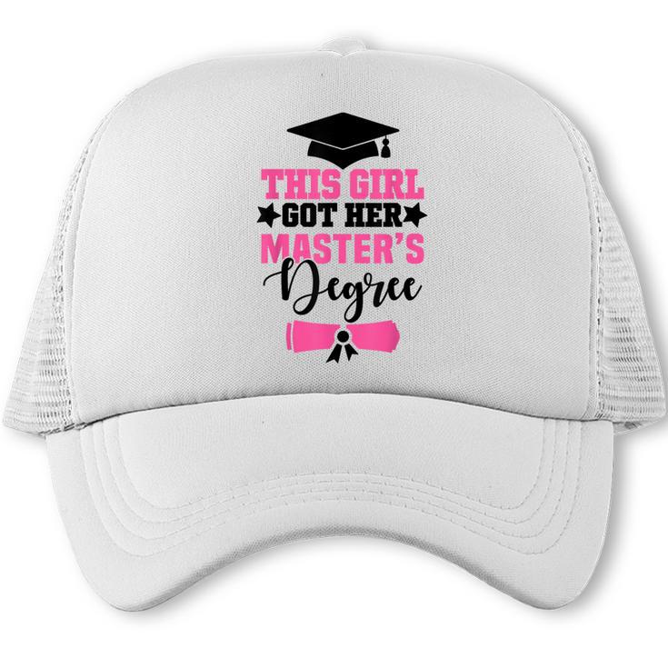 This Girl Got Her Masters Degree Graduation Mastered It 2024 Trucker Cap