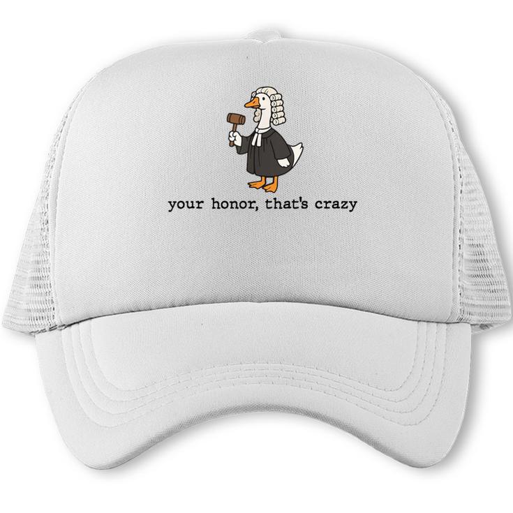 Goose Silly Lawyer Law Student School Graduation Trucker Cap