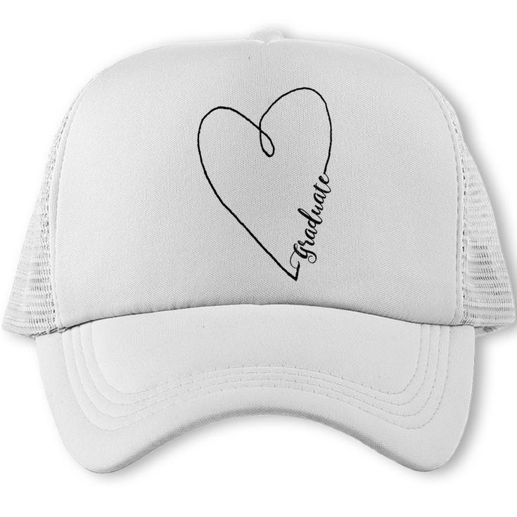 Graduate Heart Shirt Graduation Trucker Cap