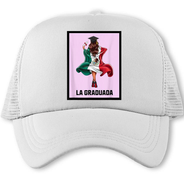 Graduation Latina Educated La Graduada Mexican Bingo Card Trucker Cap