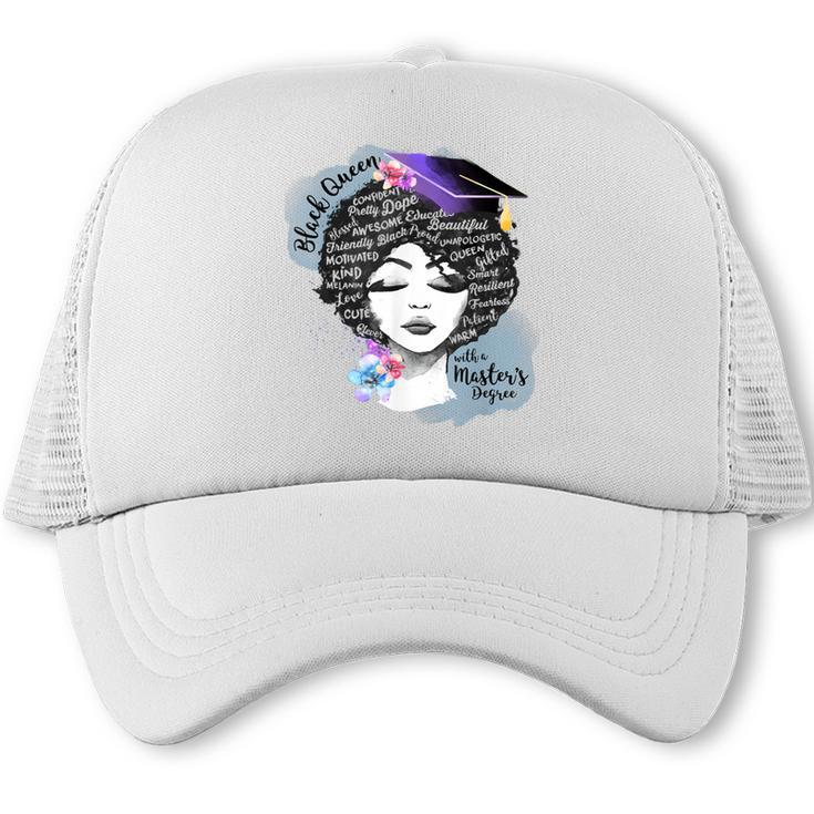 Graduation Masters Degree Woman Queen Graduate 2025 Trucker Cap