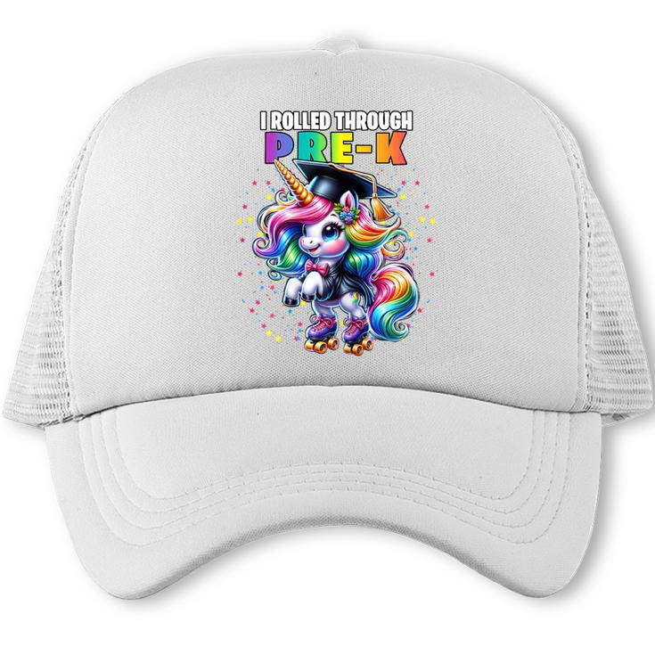 Graduation Pre-K Unicorn Roller Skate Girls Preschool Grad Trucker Cap