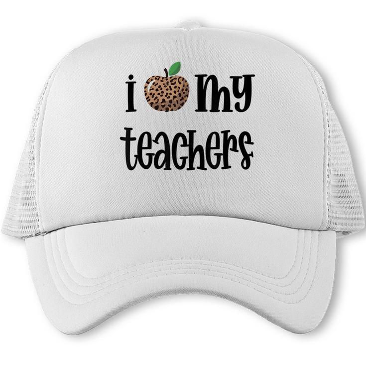 I Heart My Teachers I Love My Teachers Graduation Kids Teens Trucker Cap
