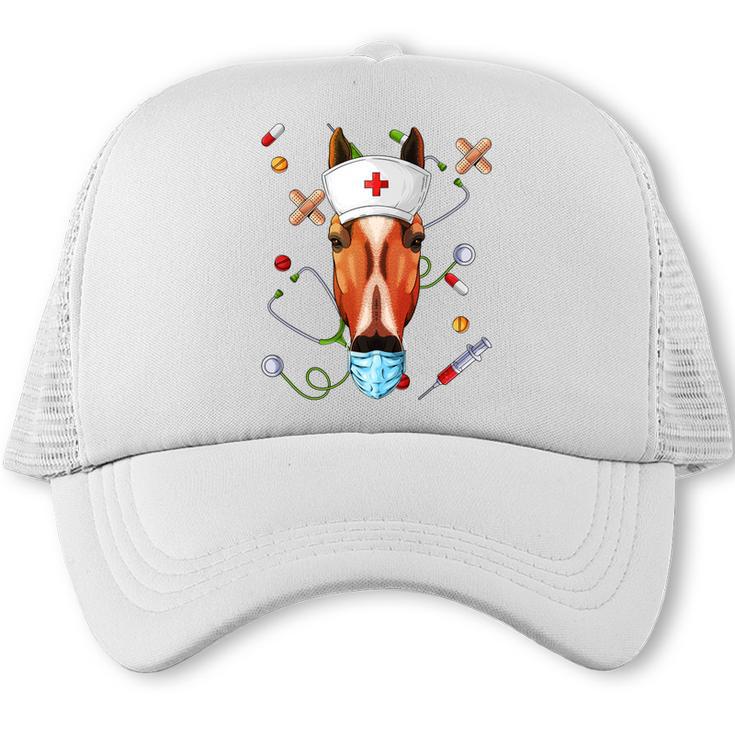 Horse Nurse RN ER Nursing School Graduation Trucker Cap