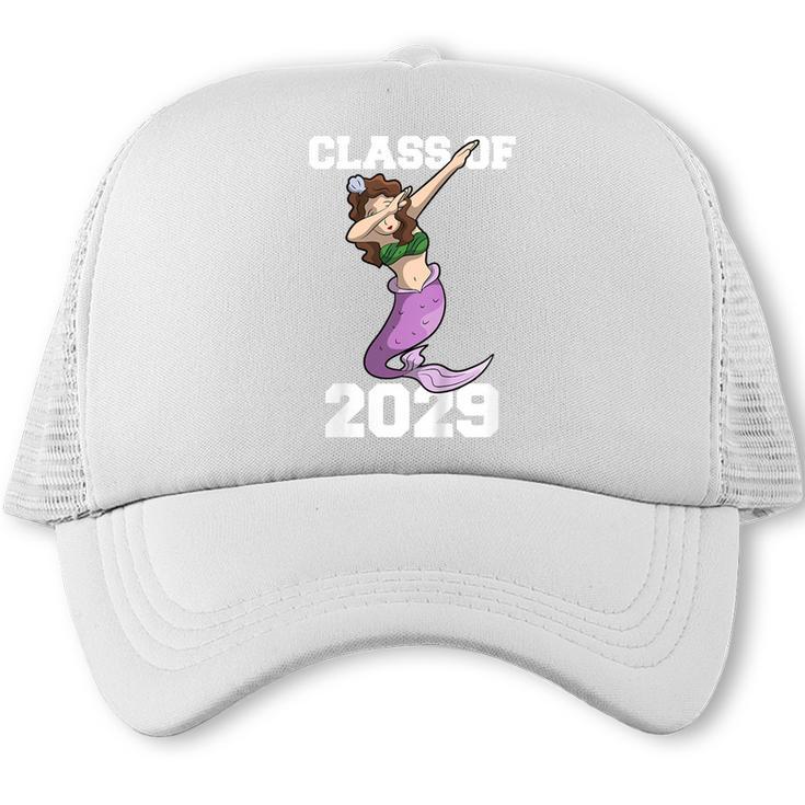 Kids Class Of 2029 Shirt Graduation Dabbing Mermaid Shirt Trucker Cap