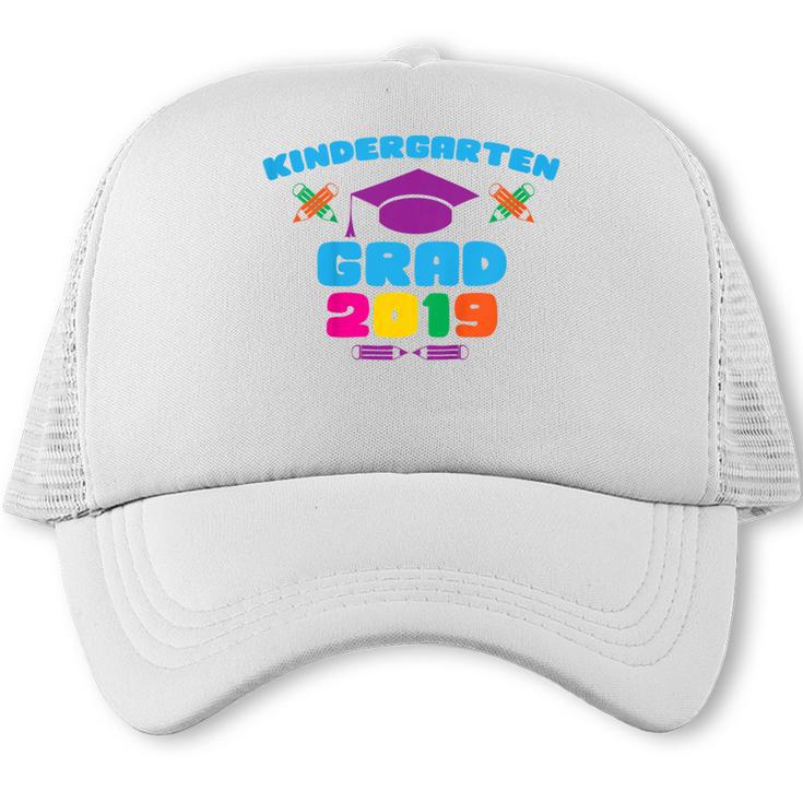Kids Kindergarten Grad 2019 Graduation T-Shirt Trucker Cap