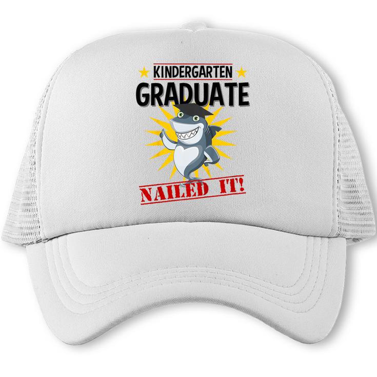 Kids Kindergarten Nailed It Shirt 2019 Shark Graduation Tee Trucker Cap