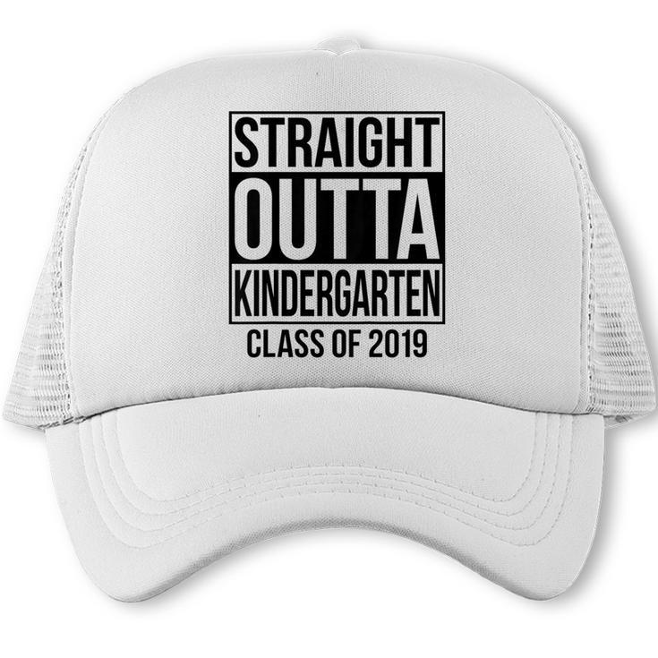 Kids Straight Outta Kindergarten Class Of 2019 Graduation Trucker Cap