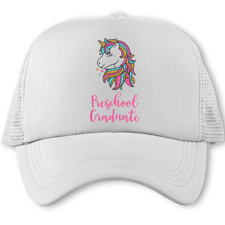 Kids Unicorn Preschool Graduation Trucker Cap