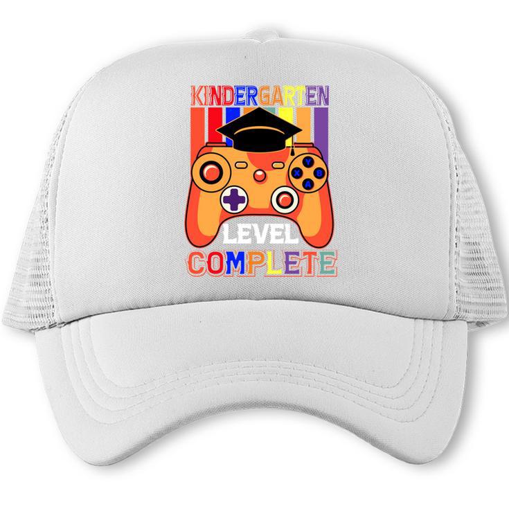 Kindergarten Graduation Level Complete Gamer Graduation Kids Trucker Cap