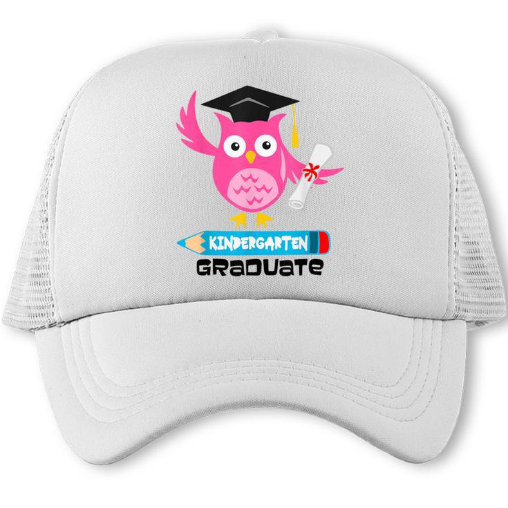 Kindergarten Graduation Tee Shirt Pink Owl T-Shir Trucker Cap