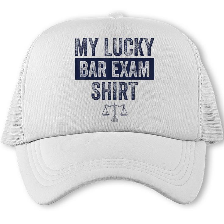 Law School Graduation Him Her Lucky Bar Exam Trucker Cap