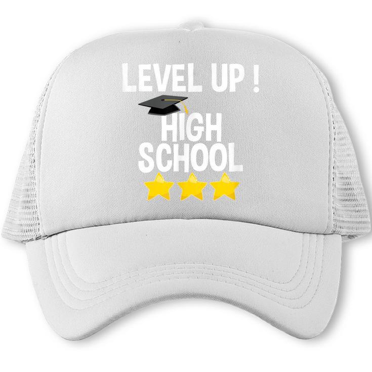 Level Up High School 8th Grade Graduation  T-Shirt Trucker Cap